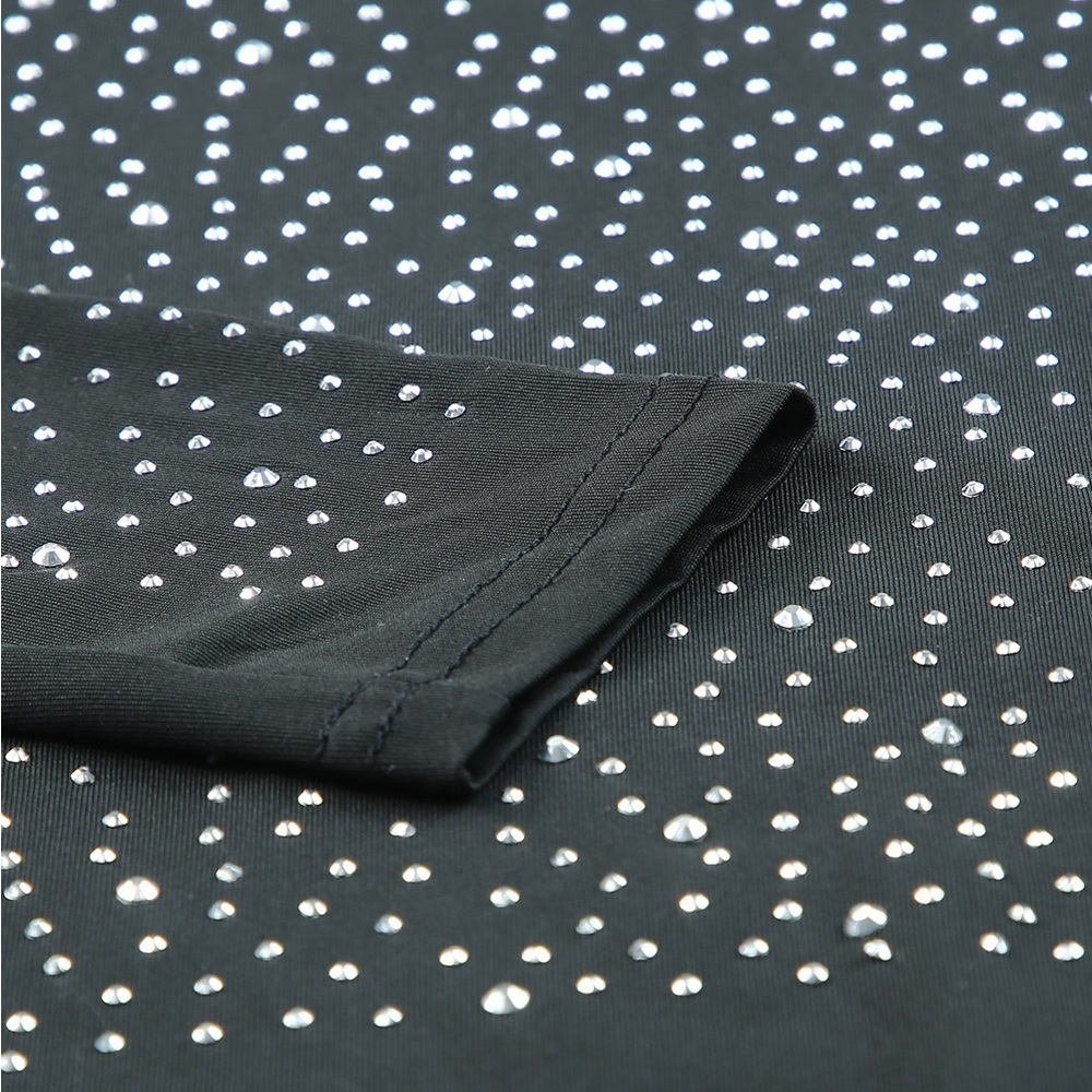 Black Rhinestone Bodysuit - Picture 5 of 5